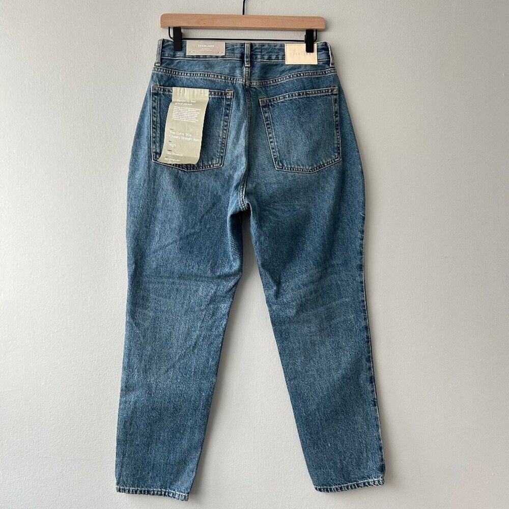 NWT Everlane The Curvy 90's Cheeky Straight Jean Light Wash Denim Size 30 Womens - Picture 4 of 11